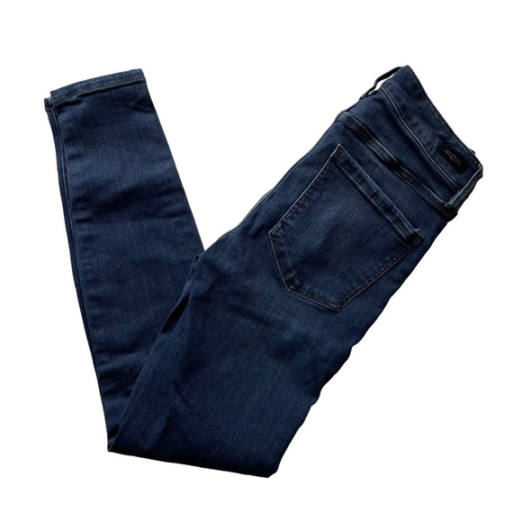 Liverpool Ankle Skinny Jegging Jeans Denim Dark Blue Size 2 26L Stretch mid rise - Picture 8 of 9